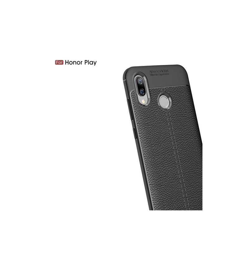 Honor Play - Coque gel finition simili cuir