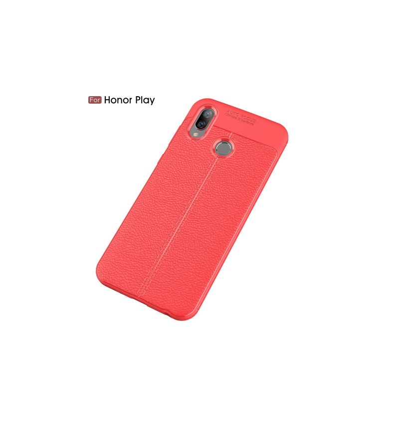 Honor Play - Coque gel finition simili cuir