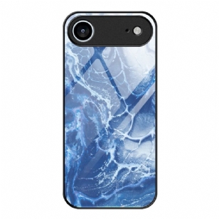 Coque iPhone Air Verre Trempé Motif Marbré