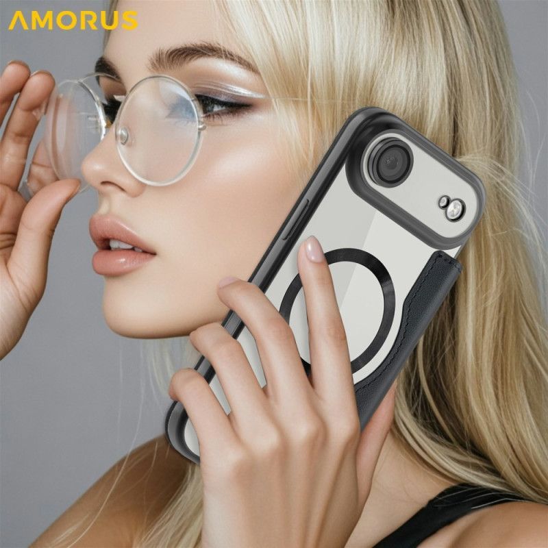 Flip Cover iPhone Air compatible MagSafe avec Porte-Cartes RFID