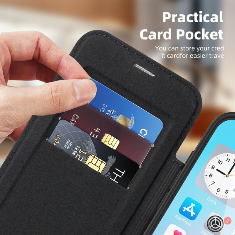 Flip Cover iPhone Air Compatible MagSafe avec Porte-Cartes RFID