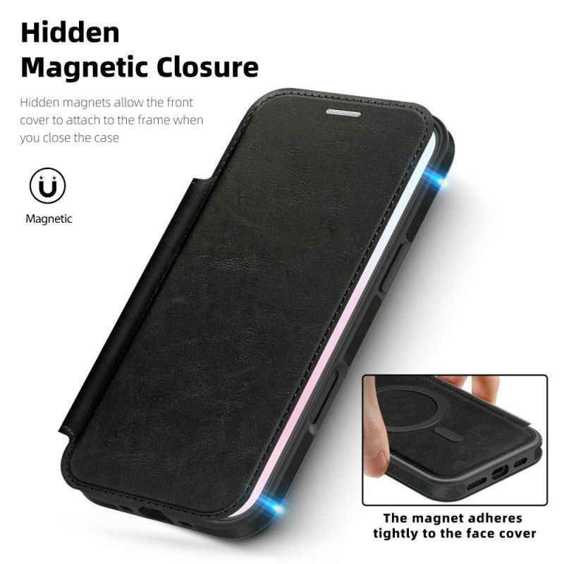 Flip Cover iPhone Air Compatible MagSafe avec Porte-Cartes RFID