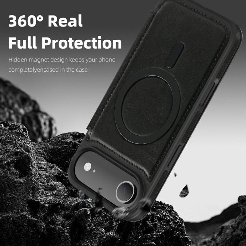 Flip Cover iPhone Air Compatible MagSafe avec Porte-Cartes RFID