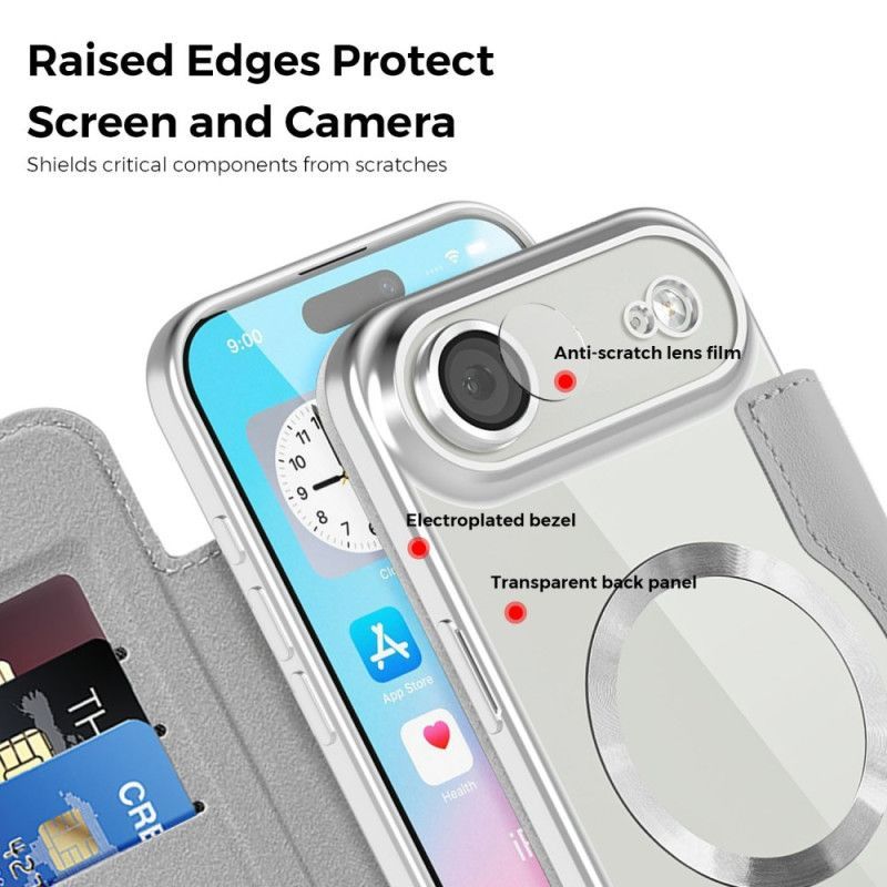 Flip Cover iPhone Air Compatible MagSafe Matellasée