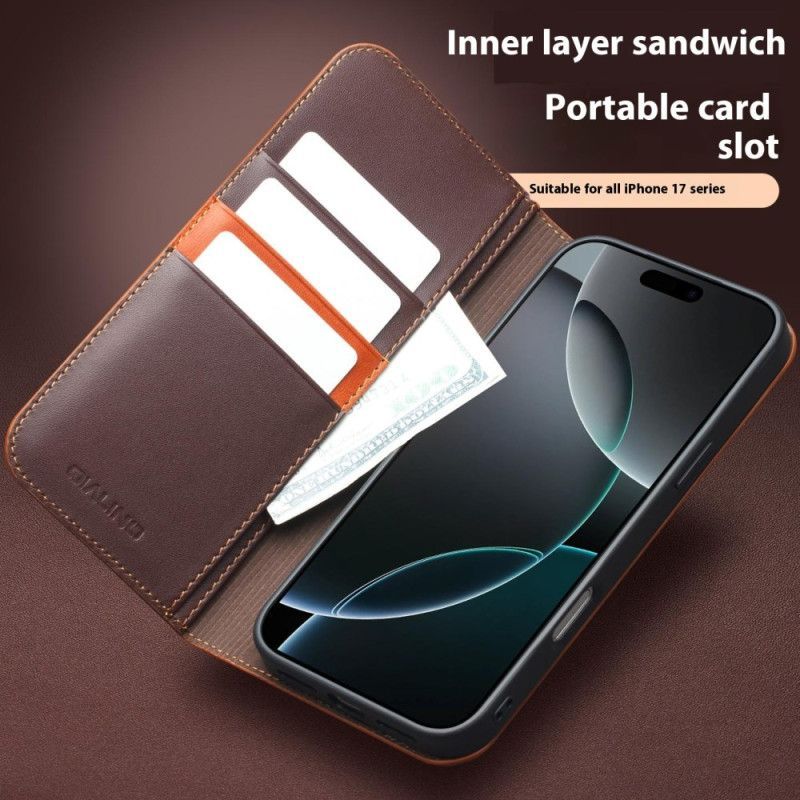 Flip Cover iPhone Air Cuir QIALINO