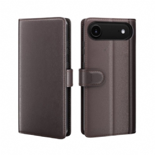 Housse iPhone Air Portefeuille Cuir Véritable