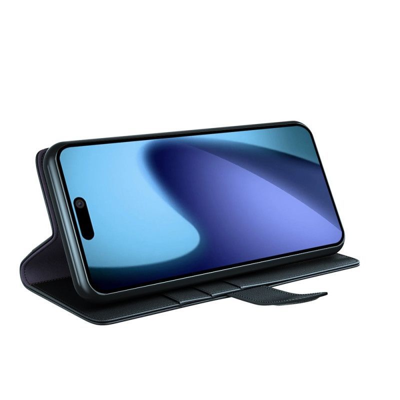 Housse iPhone Air Portefeuille Cuir Véritable
