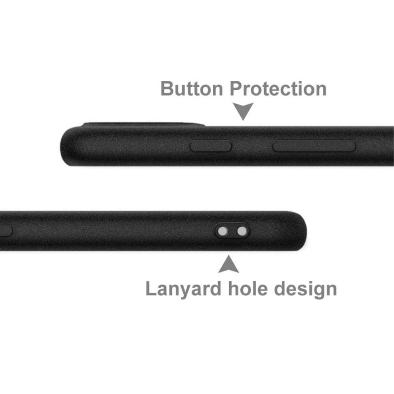Google Pixel 4 XL - Coque avec support + verre trempé - Noire mate