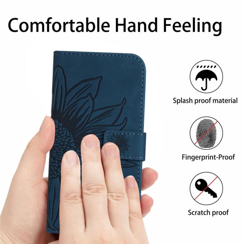 Housse Xiaomi 13 Lite Fleur avec Bandoulière
