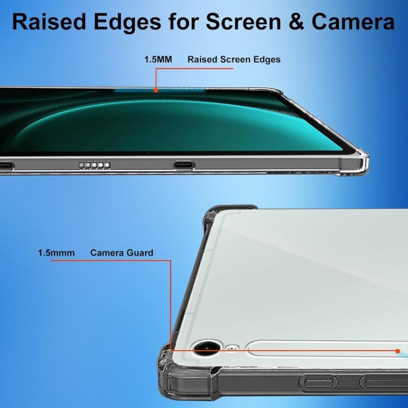 Coque Samsung Galaxy Tab S10 FE / S9 FE Transparente avec 2 Protecteurs Écran en Verre Trempé