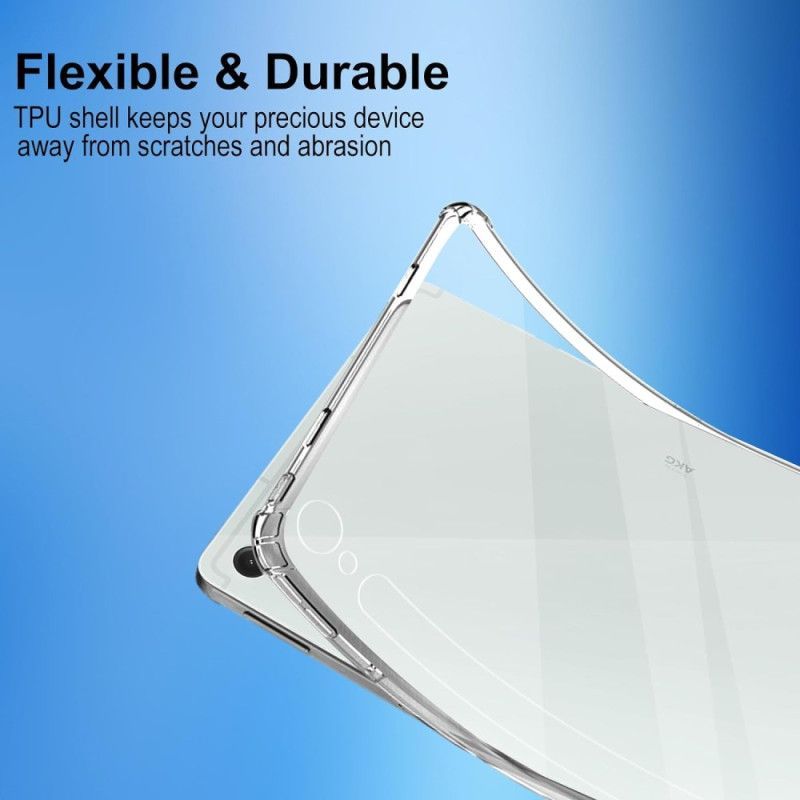 Coque Samsung Galaxy Tab S10 FE / S9 FE Transparente avec 2 Protecteurs Écran en Verre Trempé