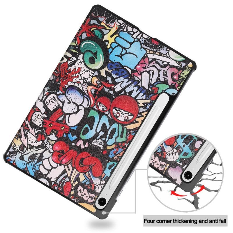 Smart Case Samsung Galaxy Tab S10 FE Style Graffiti
