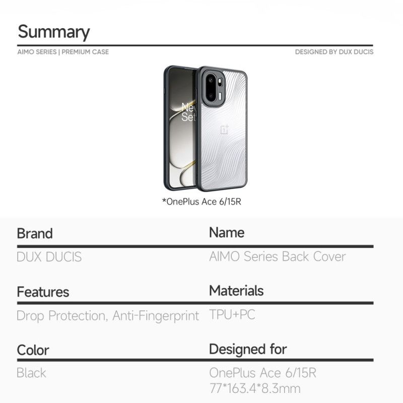 Coque OnePlus 15R Aimo Series DUX DUCIS