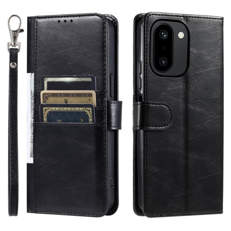 Housse pour OnePlus 15R 6 Porte-Cartes et Lanière