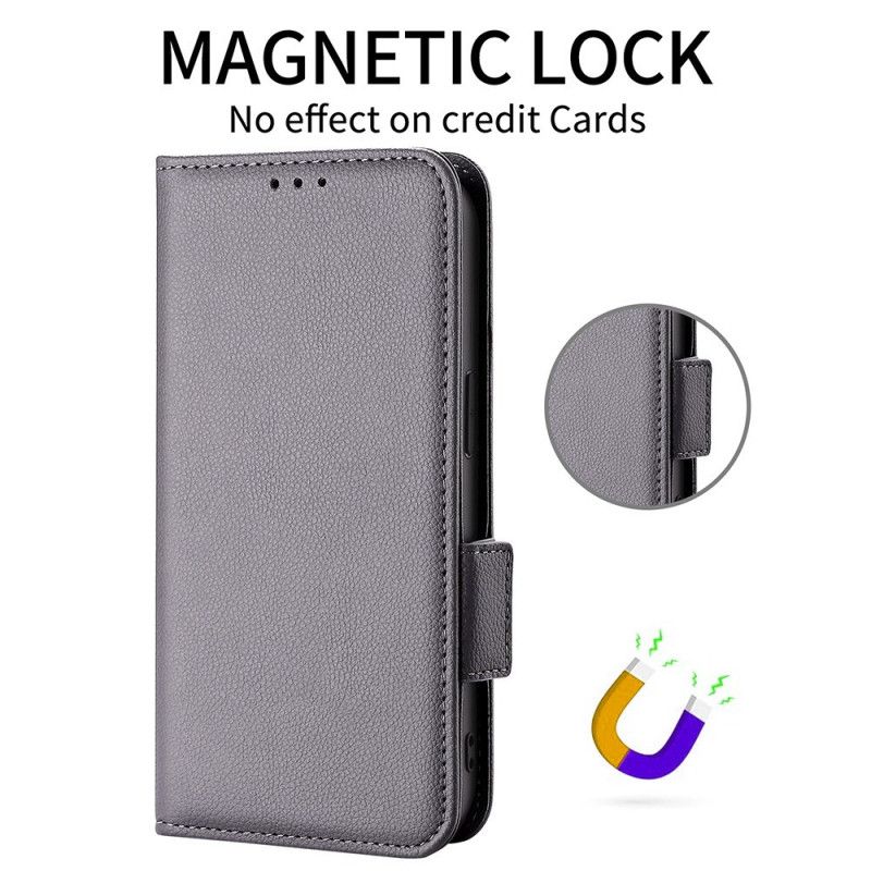 Housse OnePlus 15R Texture Litchi à Lanière