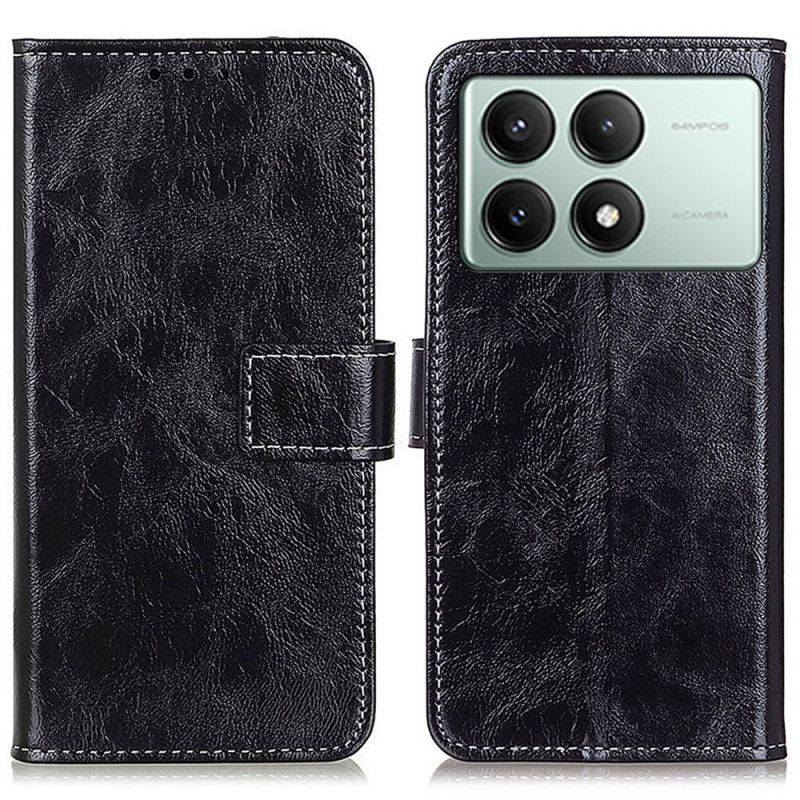 Housse Poco X6 Pro 5G Simili Cuir Brillant