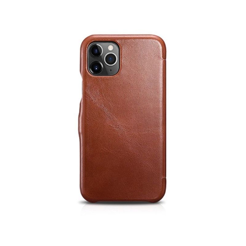 iPhone 11 Pro - Coque avec rabat cuir véritable