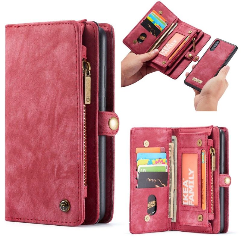 Huawei P30 - Coque et housse porte cartes 2-en-1 - Rouge
