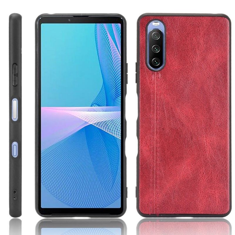 Coque Sony Xperia 10 III Effet Cuir
