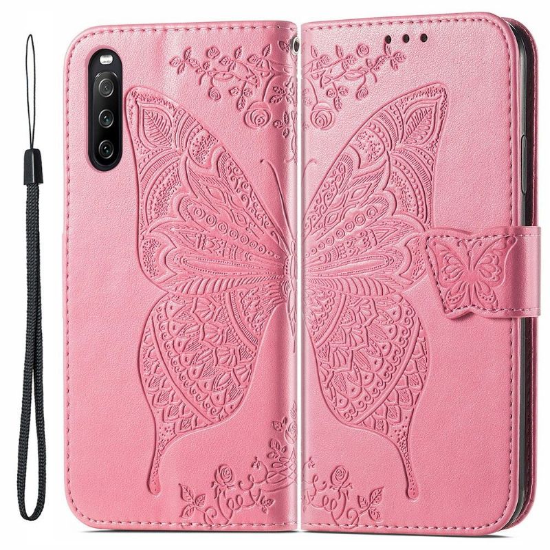 Housse Sony Xperia 10 III Papillon Relief