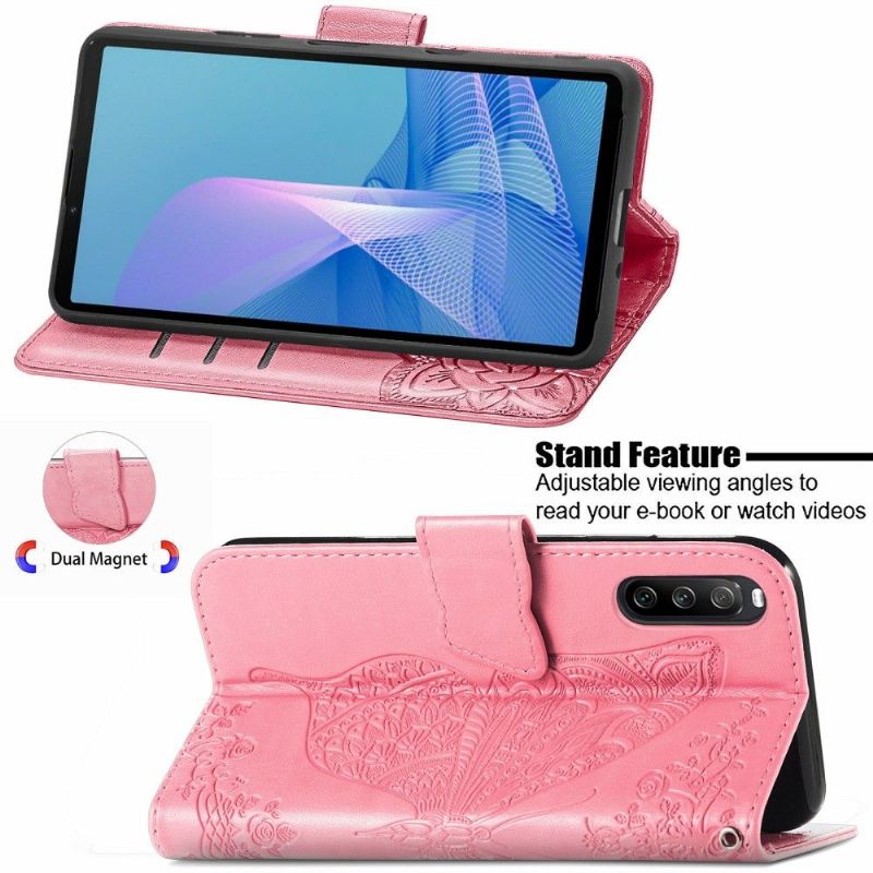 Housse Sony Xperia 10 III Papillon Relief