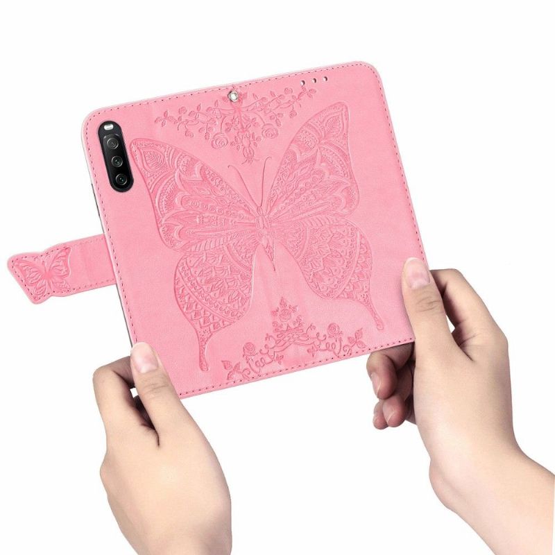 Housse Sony Xperia 10 III Papillon Relief