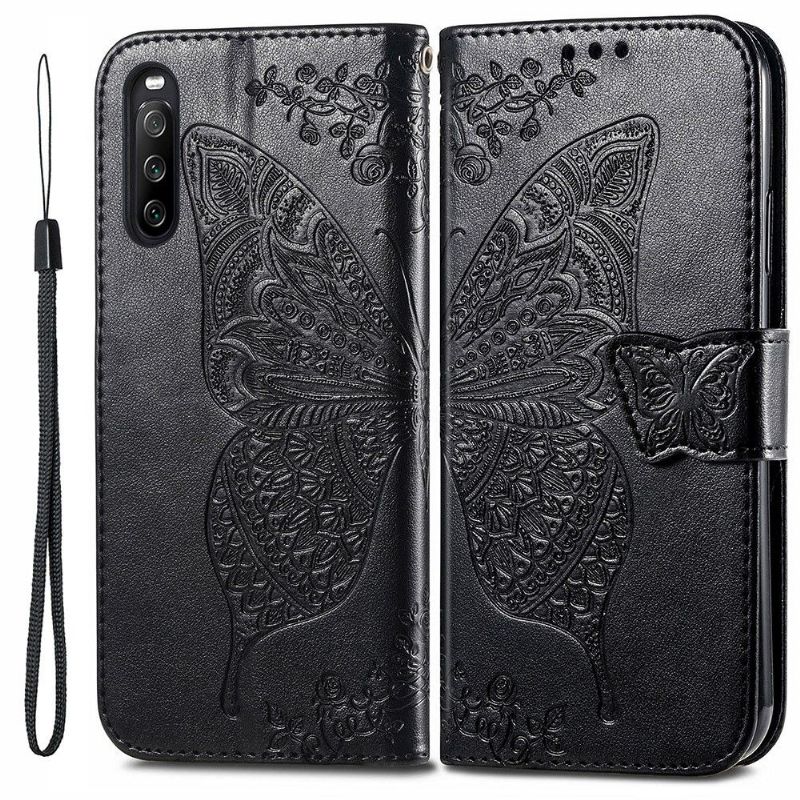 Housse Sony Xperia 10 III Papillon Relief