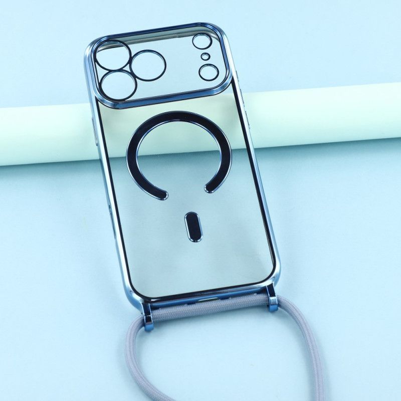 Coque à Cordon iPhone 17 Pro Max MagSafe Transparente