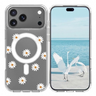 Coque iPhone 17 Pro Max Compatible MagSafe Marguerites