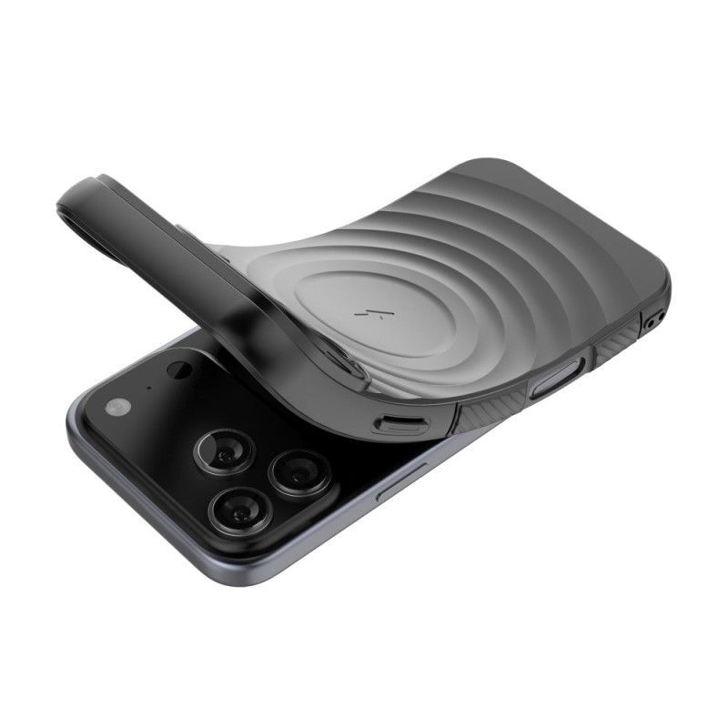 Coque iPhone 17 Pro Max Compatible MagSafe Motif Ondulé