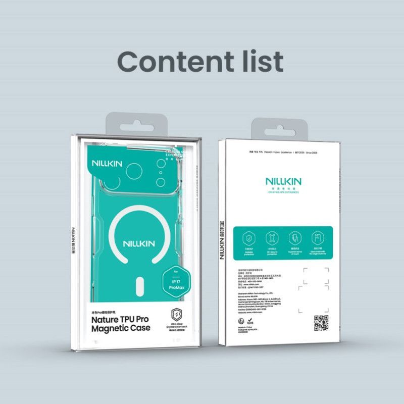 Coque iPhone 17 Pro Max Compatible MagSafe Nature Pro Series NILLKIN