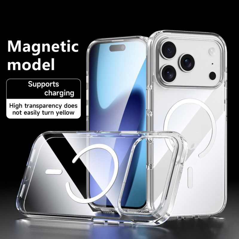 Coque iPhone 17 Pro Max Compatible MagSafe Transparente