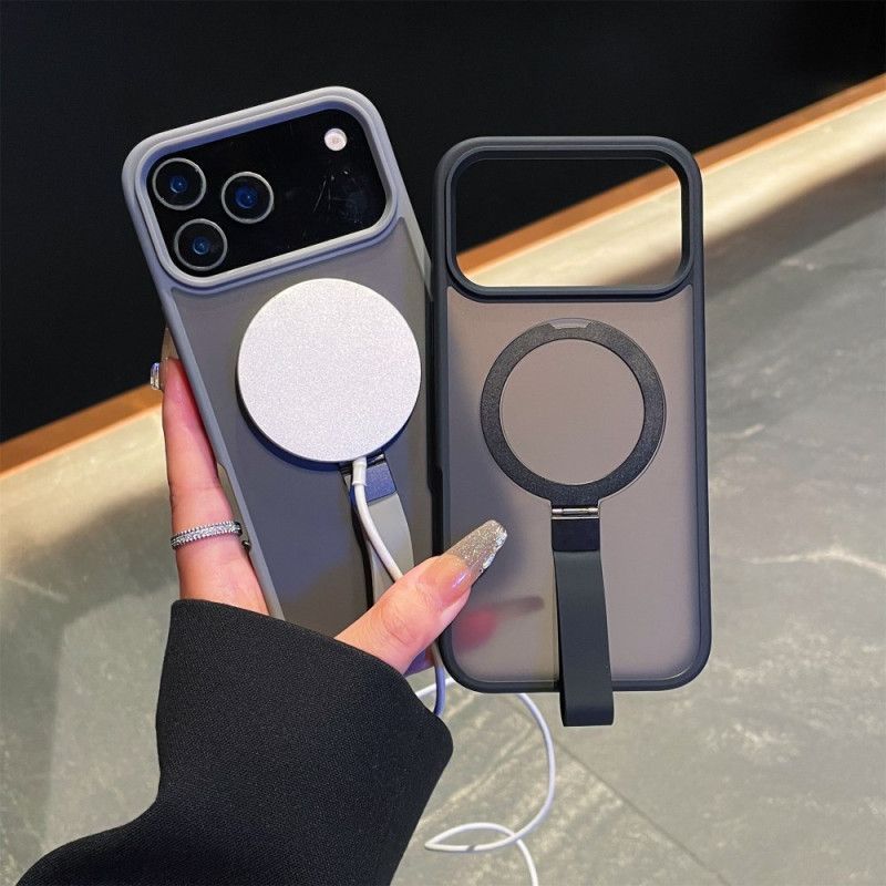 Coque iPhone 17 Pro Max Dragonne Intégrée et Support Métallique