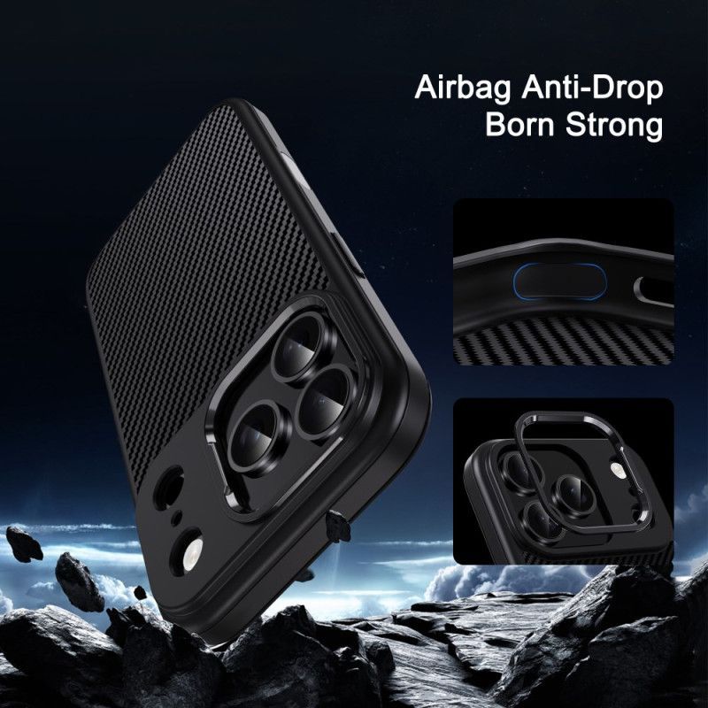 Coque iPhone 17 Pro Max Fibre Carbone IPAKY