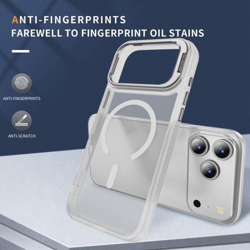 Coque iPhone 17 Pro Max Magnétique avec Support Objectif Givré