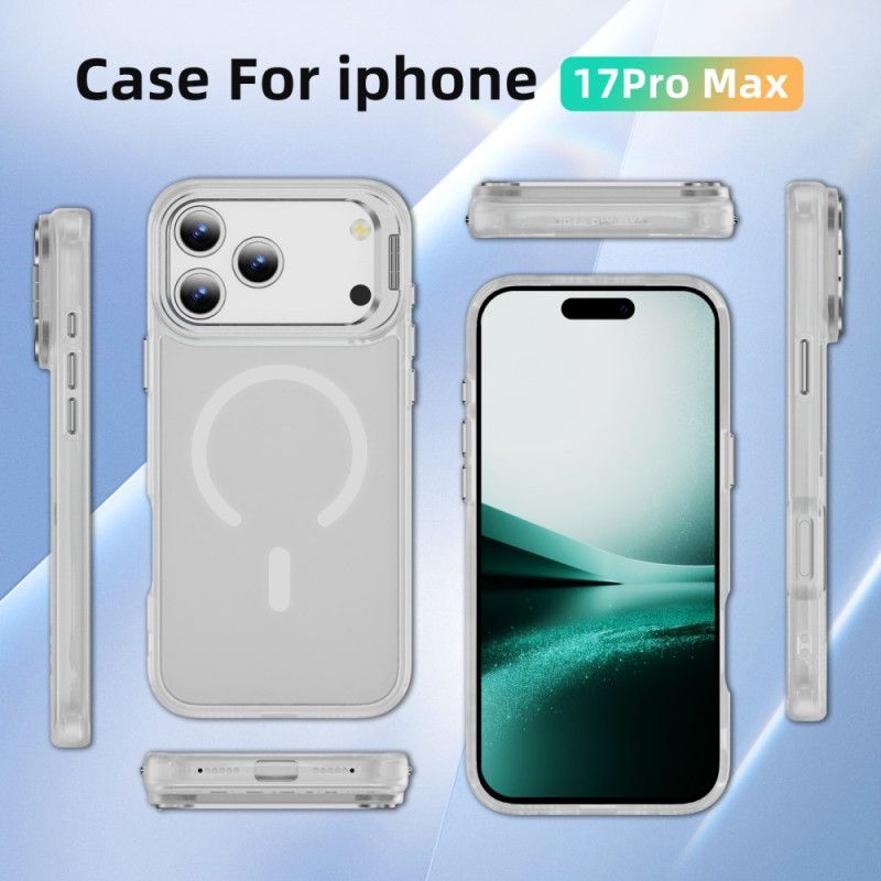 Coque iPhone 17 Pro Max Magnétique avec Support Objectif Givré