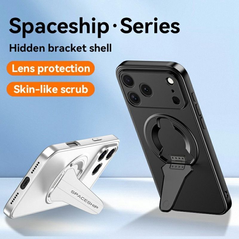 Coque iPhone 17 Pro Max MagSafe Effet Métal Support Intégré