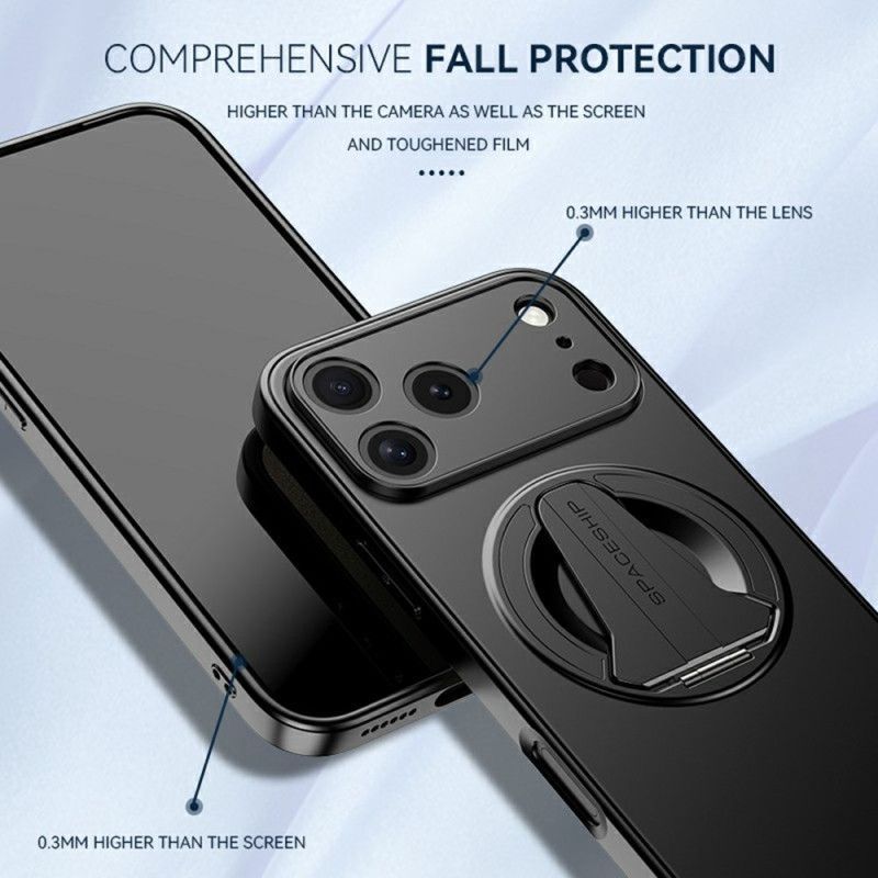 Coque iPhone 17 Pro Max MagSafe Effet Métal Support Intégré