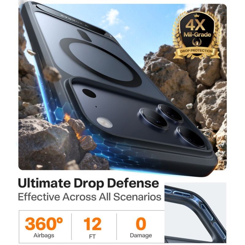 Coque iPhone 17 Pro Max MagSafe Premium Design avec Support Intégré