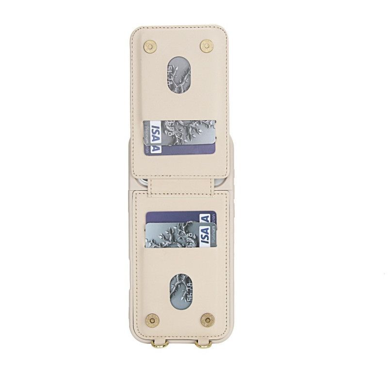 Coque iPhone 17 Pro Max Porte-Cartes et Bandoulière