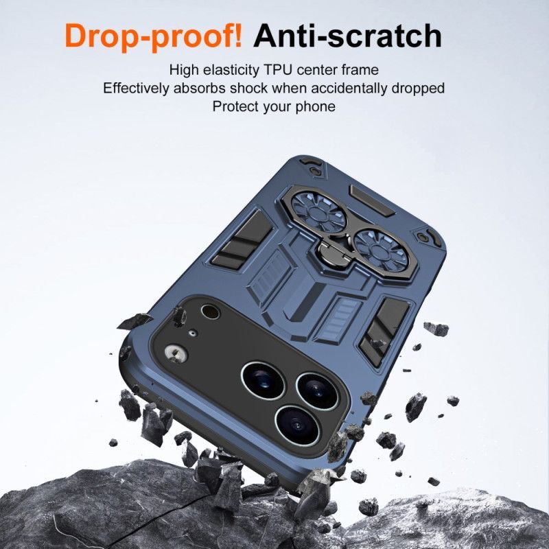 Coque iPhone 17 Pro Max Support-Anneau et Béquille