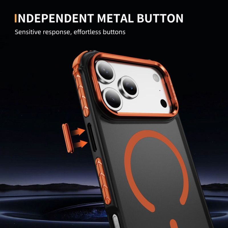 Coque iPhone 17 Pro Max Support pour Objectif Compatible MagSafe Noire