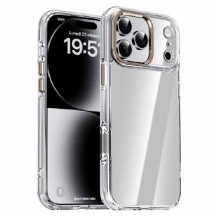 Coque pour iPhone 17 Pro Max Transparente Cadre Objectif Métallique IPAKY