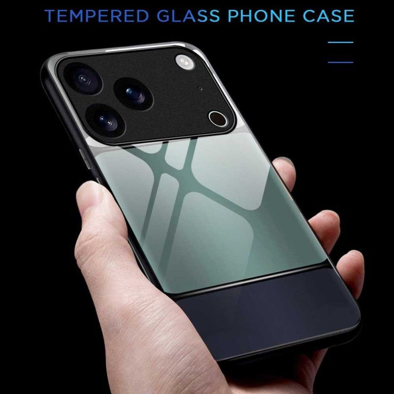 Coque iPhone 17 Pro Max Verre Trempé Bicolore