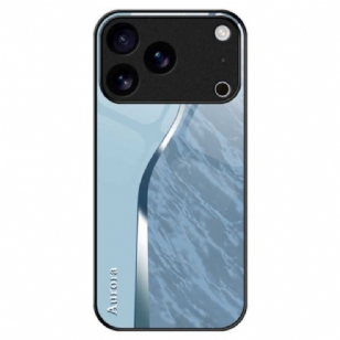 Coque iPhone 17 Pro Max Verre Trempé Design Bleu Clair