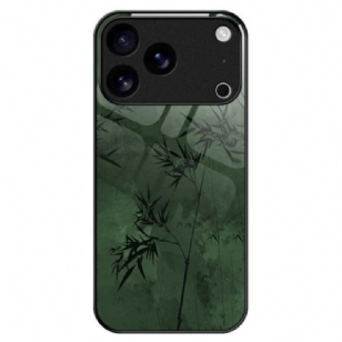 Coque iPhone 17 Pro Max Verre Trempé Encre Florale