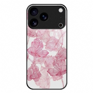 Coque iPhone 17 Pro Max Verre Trempé Floralie Rose