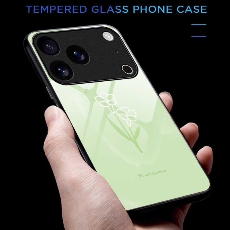 Coque iPhone 17 Pro Max Verre Trempé Flowers