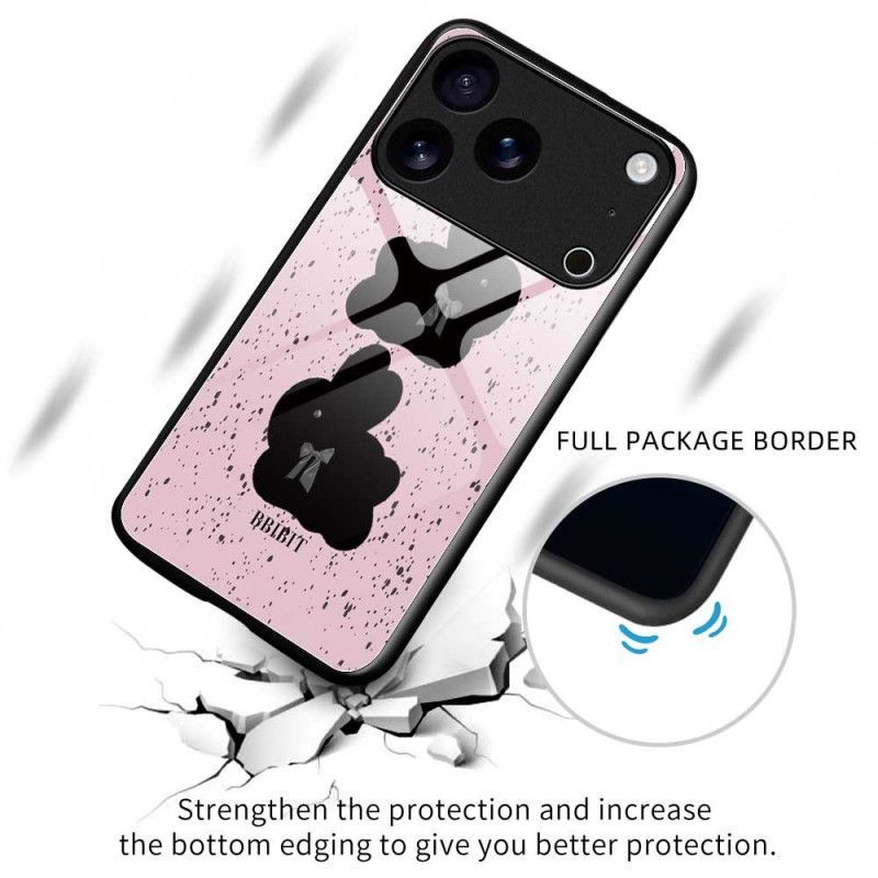 Coque iPhone 17 Pro Max Verre Trempé Rose et Noire