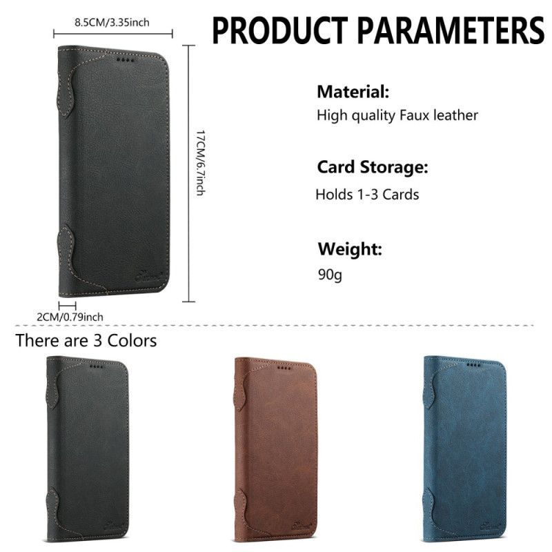 Flip Cover iPhone 17 Pro Max Compatible MagSafe Premium Vintage